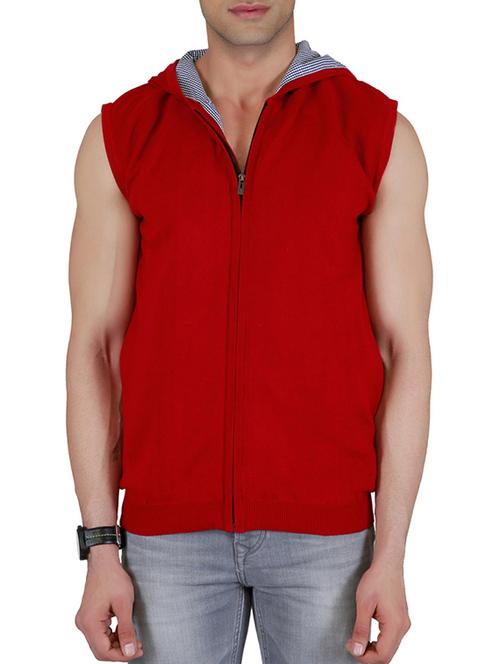 red cotton sweatshirt - 12252756 - Very Small Image - 1