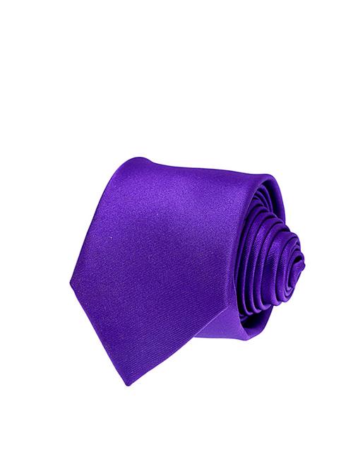 purple micro fiber tie - 12253064 - Very Small Image - 1