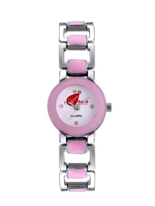 multi colored round dail analog watch - 12253272 - Very Small Image - 1