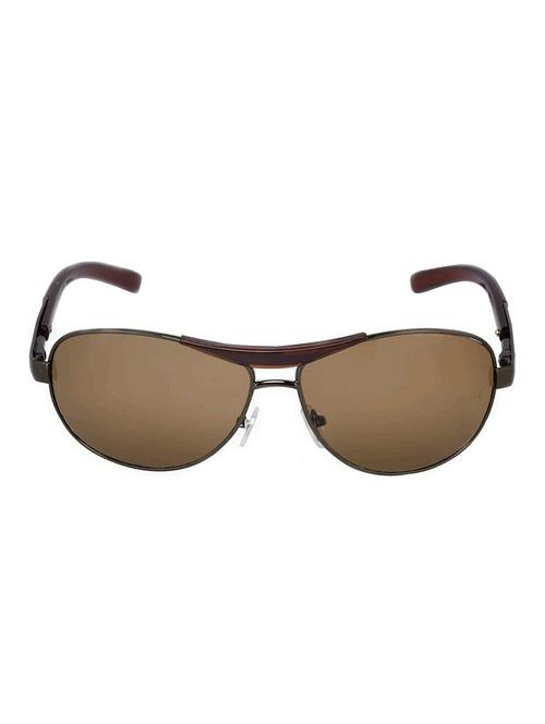 brown metal wrap around men sunglass - 12259344 - Very Small Image - 1