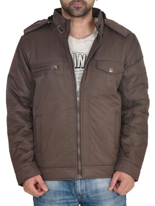 grey polyester casual jacket - 12260160 - Very Small Image - 1