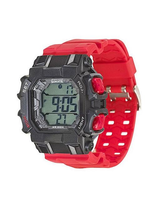 sonata 77025pp02 digital men's watch - 12263854 - Very Small Image - 1