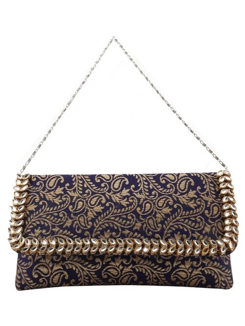 blue shimmer clutch with sling - 12264520 - Very Small Image - 1