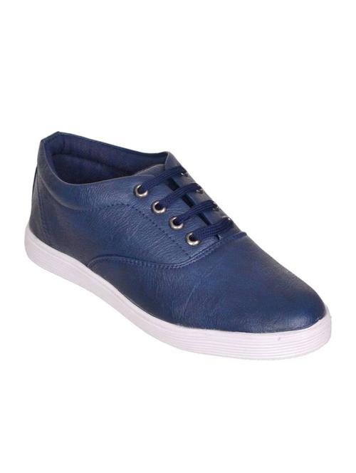 blue synthetic lace up sneakers - 12269886 - Very Small Image - 1