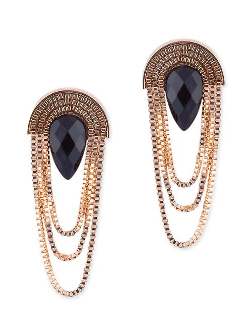 gold metal chandellier earring - 12272143 - Very Small Image - 1