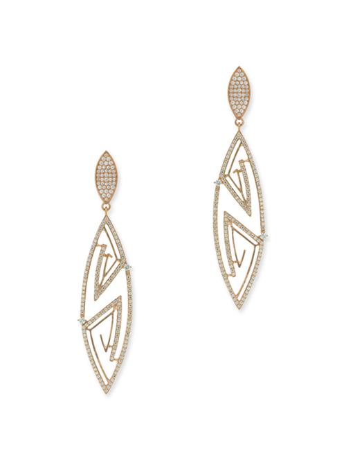 white silver drop earrings - 12272398 - Very Small Image - 1