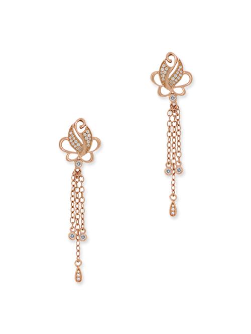 copper silver drop earrings - 12272405 - Very Small Image - 1