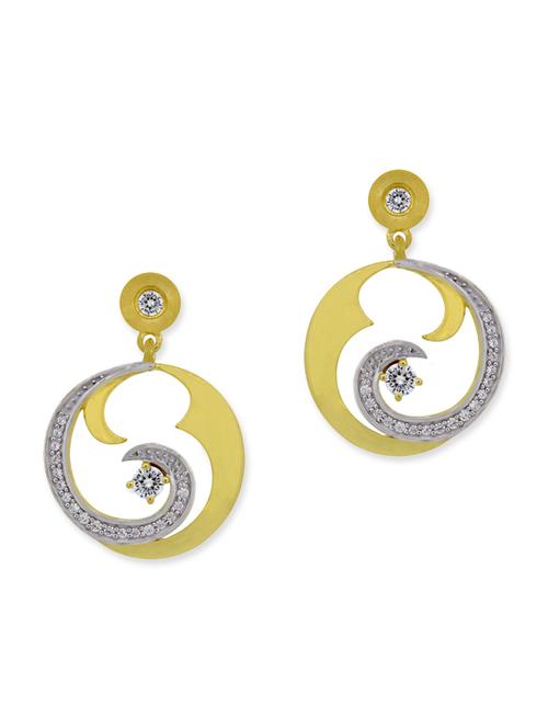 yellow silver drop earrings - 12272424 - Very Small Image - 1