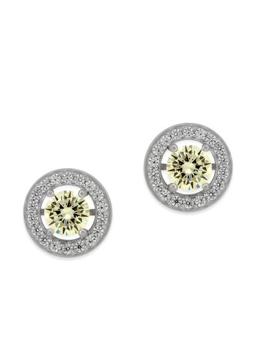 yellow silver studs earrings - 12272484 - Very Small Image - 1