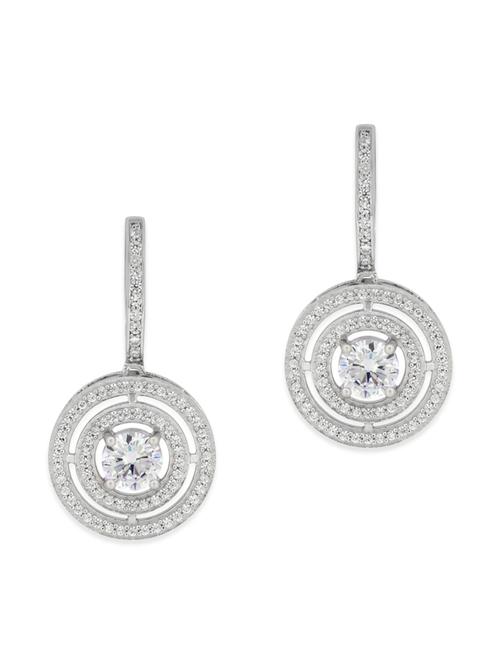 white silver drop earrings - 12272504 - Very Small Image - 1