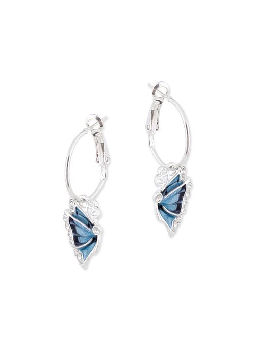 blue crystal drop earring - 12272586 - Very Small Image - 1