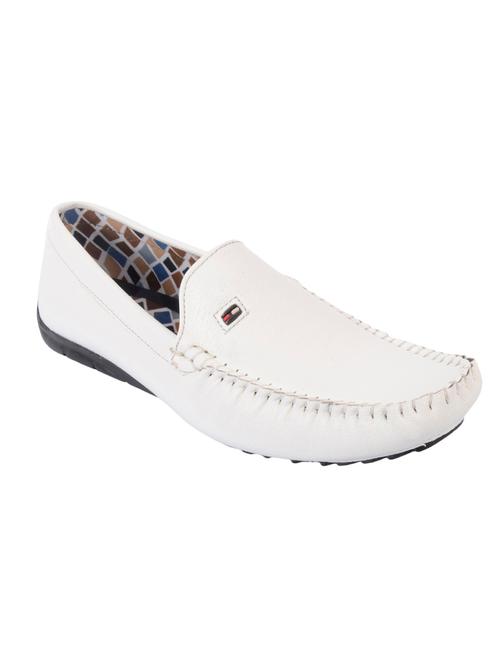 white synthetic slip on loafers - 12272901 - Very Small Image - 1