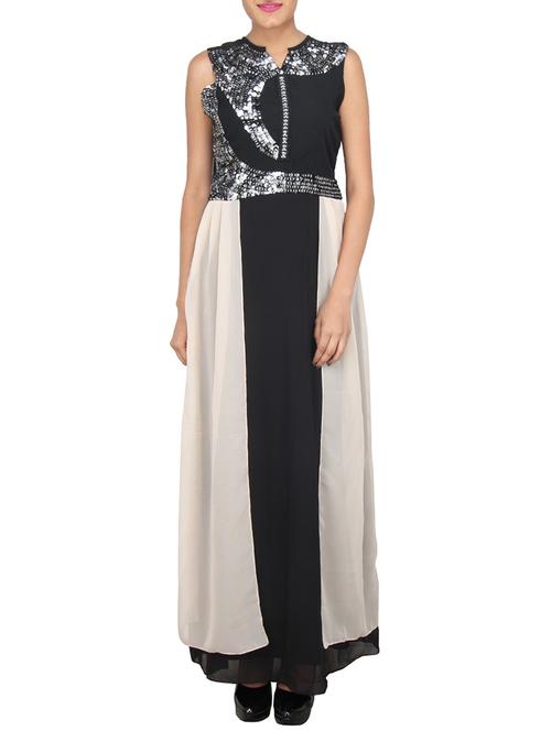 black embellished maxi dress - 12273297 - Very Small Image - 1