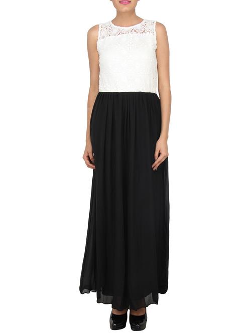 black and white maxi dress - 12273298 - Very Small Image - 1