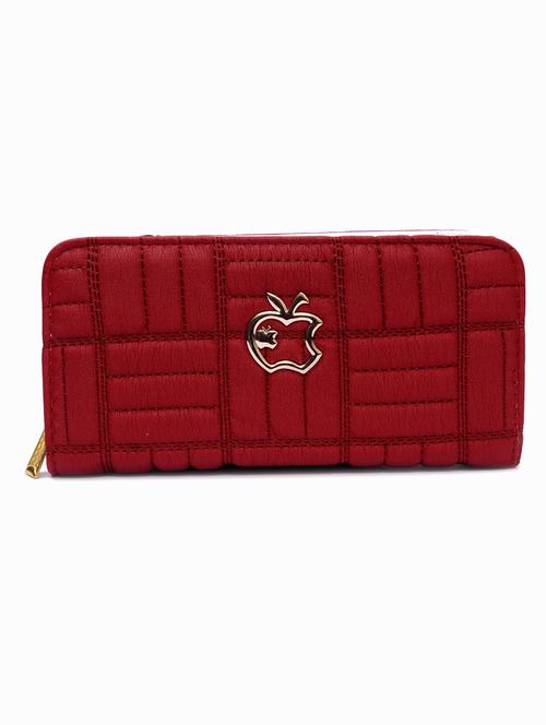 red rexene quilted clutch - 12273475 - Very Small Image - 1