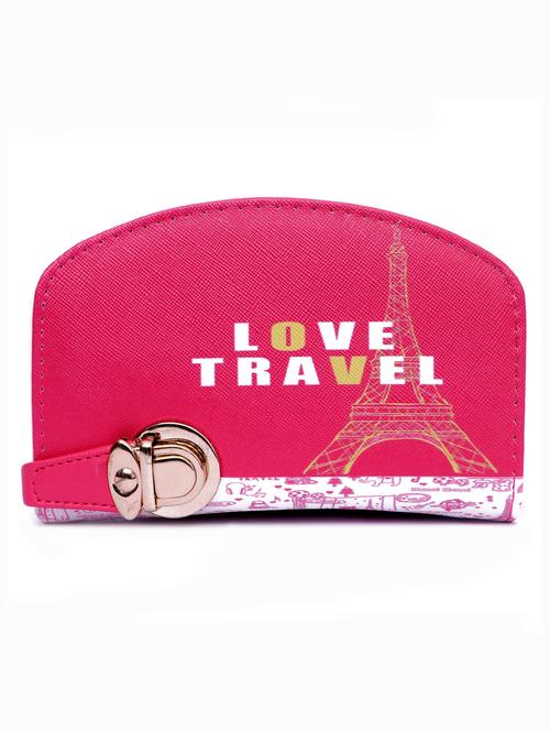 pink rexene printed clutch - 12273481 - Very Small Image - 1