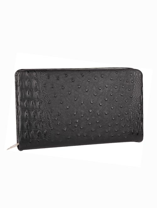 grey textured rexene clutch - 12273500 - Very Small Image - 1