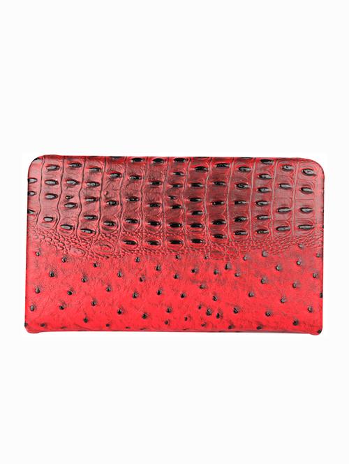 red textured rexene clutch - 12273502 - Very Small Image - 1