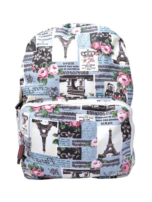 multi colored leatherette printed backpack - 12273896 - Very Small Image - 1