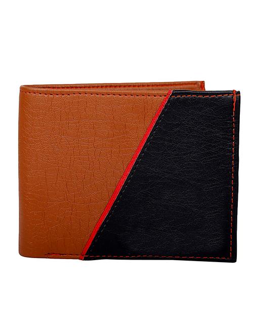 tan & black leather wallet - 12274183 - Very Small Image - 1