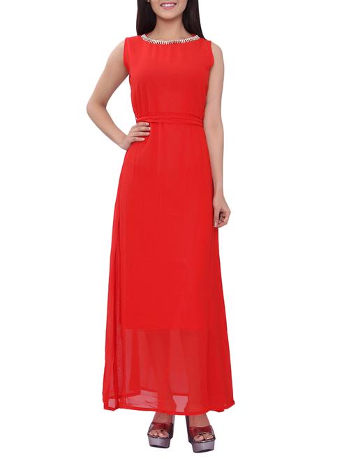 red cotton dress - 12277765 - Very Small Image - 1
