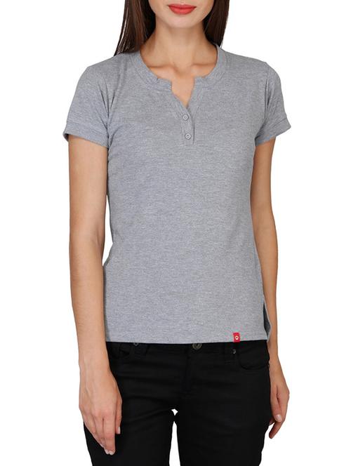 grey cotton regular tshirt - 12278136 - Very Small Image - 1