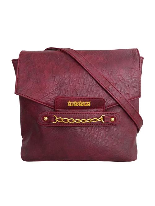 red faux leather sling bag - 1228304 - Very Small Image - 1