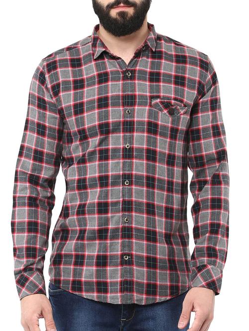 black cotton casual shirt - 12292595 - Very Small Image - 1
