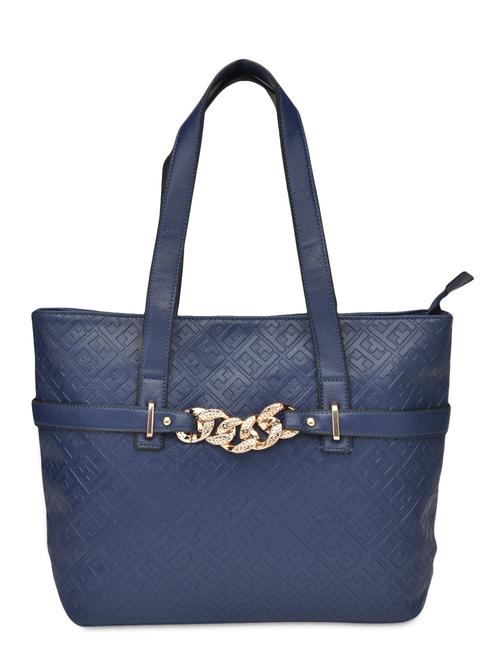 navy blue embellished faux leather handbag - 1229282 - Very Small Image - 1