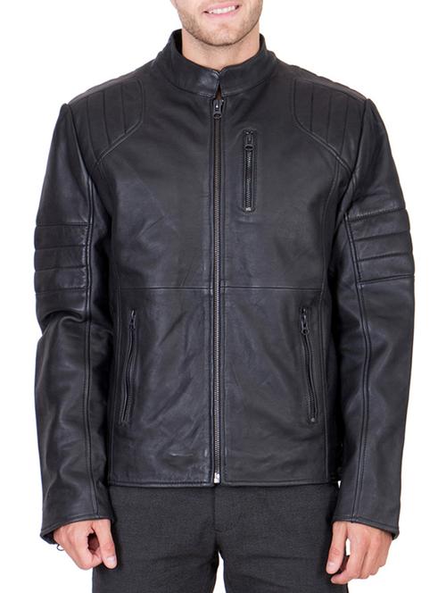 black leather biker jacket - 12295522 - Very Small Image - 1