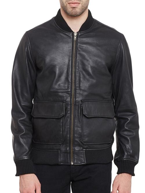 black leather biker jacket - 12295524 - Very Small Image - 1