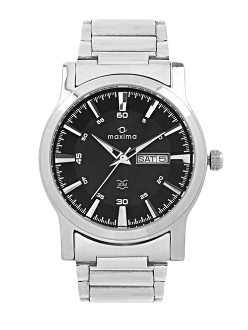 maxima attivo analog black dial men's watch - 26670cmgi - 12296309 - Very Small Image - 1