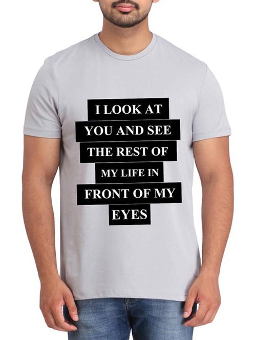 Grey Cotton t-shirt - 12296693 - Very Small Image - 1