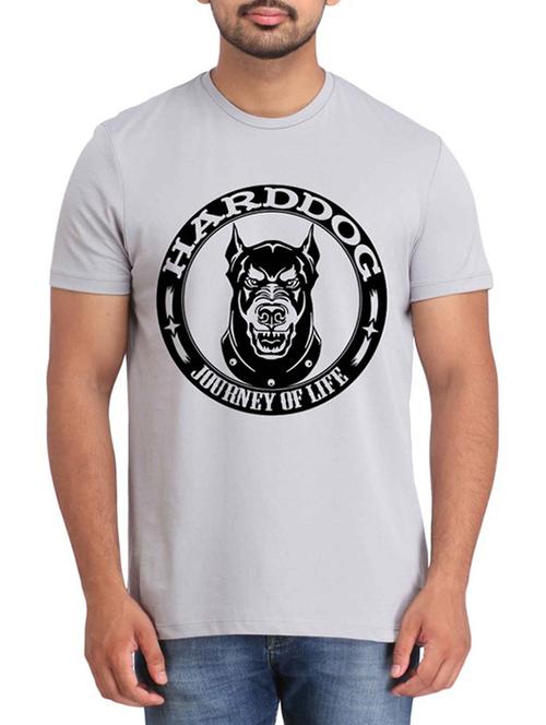 Grey Cotton t-shirt - 12296714 - Very Small Image - 1