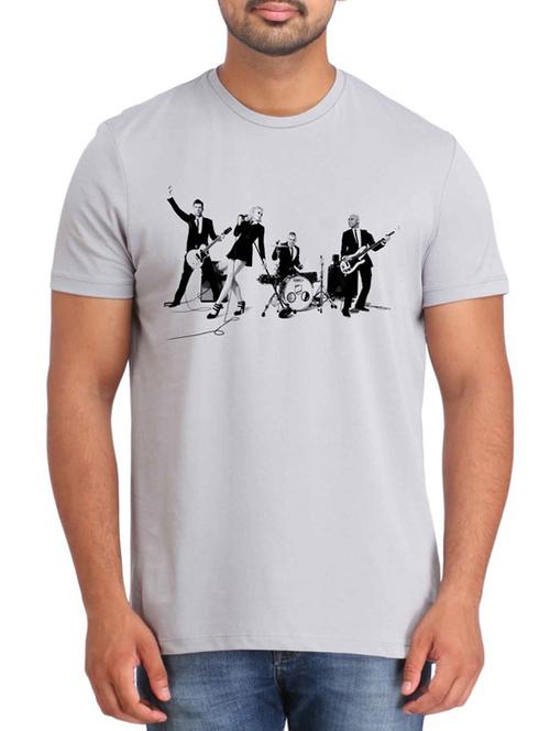 Grey Cotton t-shirt - 12296749 - Very Small Image - 1