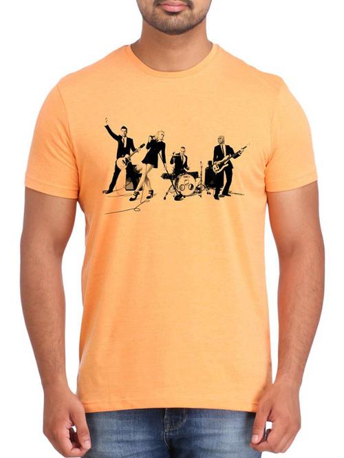 Orange Cotton t-shirt - 12296751 - Very Small Image - 1