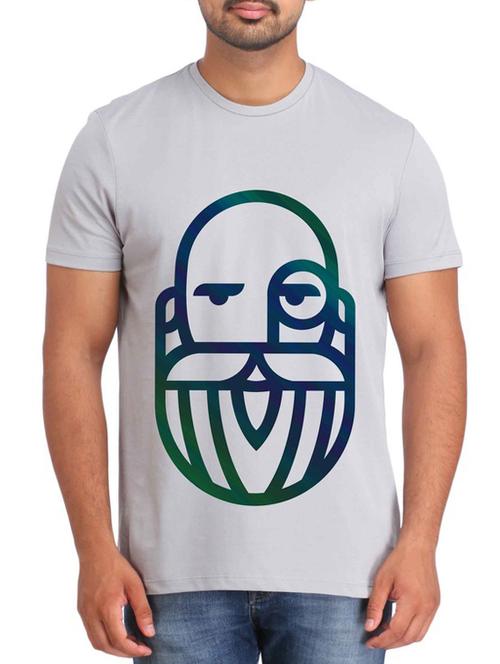 Grey Cotton t-shirt - 12296756 - Very Small Image - 1