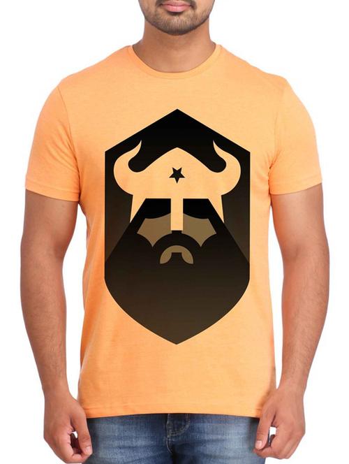 Orange Cotton t-shirt - 12296779 - Very Small Image - 1