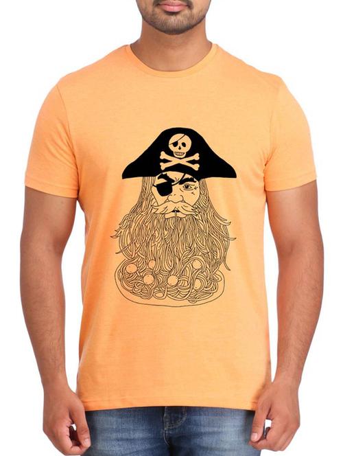 Orange Cotton t-shirt - 12296926 - Very Small Image - 1