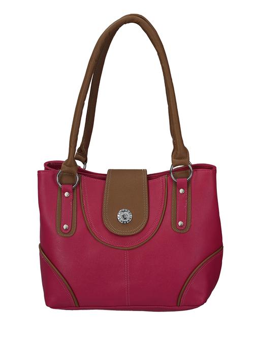 pink leatherette handbag - 12297524 - Very Small Image - 1
