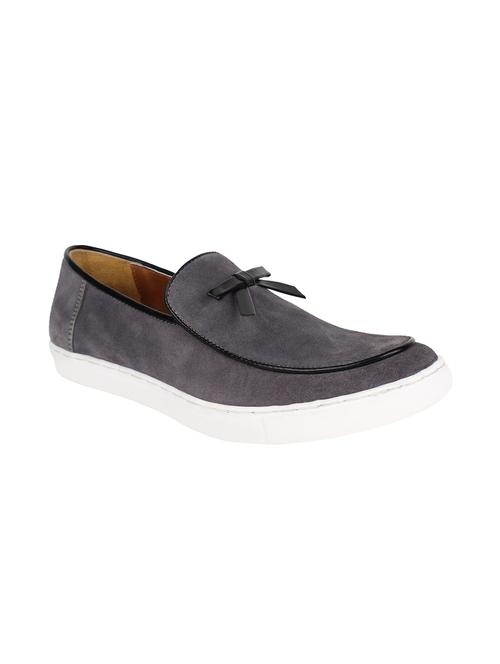 grey suede casual slip ons - 12297617 - Very Small Image - 1