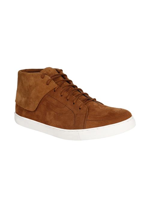 tan suede lace up sneakers - 12297633 - Very Small Image - 1