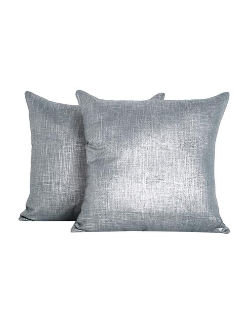 grey polyester set of 2 cushion cover - 12299102 - Very Small Image - 1