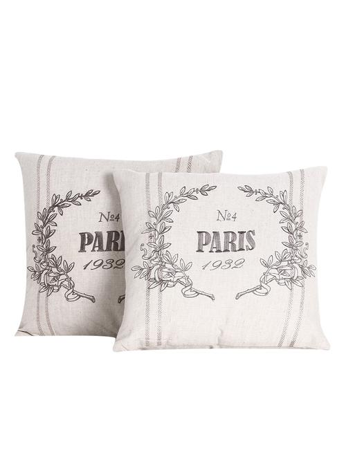 rosara embroidered paris cushion cover set of 2 - 12299104 - Very Small Image - 1