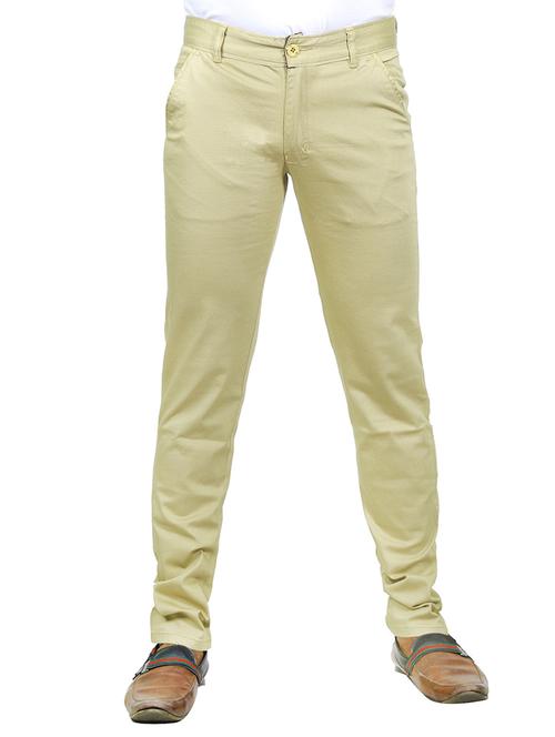 beige satin chinos casual trousers - 12299240 - Very Small Image - 1
