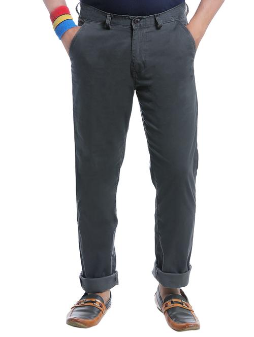green cotton chinos casual trousers - 12299254 - Very Small Image - 1