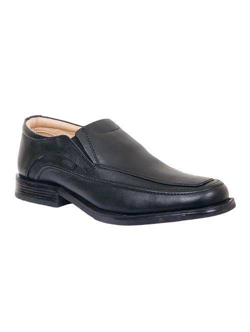 black leather slip on ons - 12300705 - Very Small Image - 1