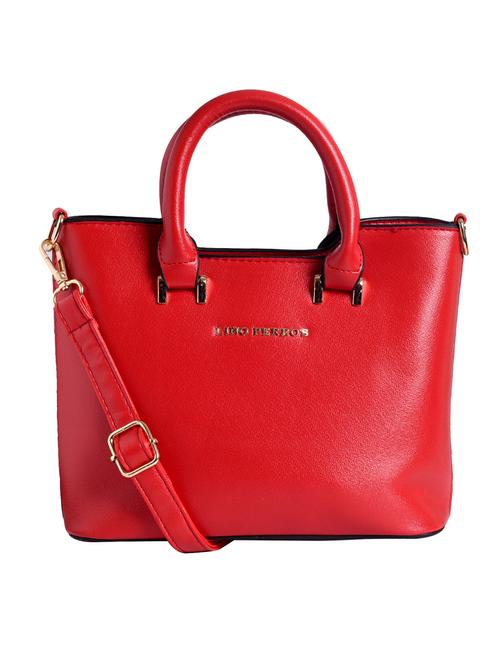 red leatherette handbag with sling - 12302510 - Very Small Image - 1