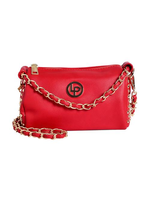 red leatherette sling bag - 12302547 - Very Small Image - 1