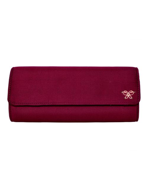 red silk clutch - 12308184 - Very Small Image - 1